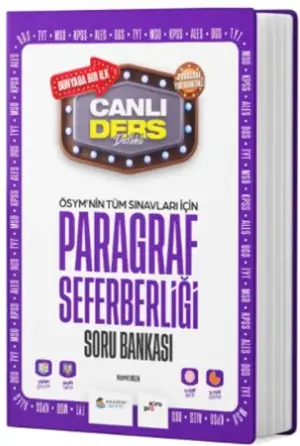 Akademi Denizi Yayınları ÖSYM Tüm Sınavlar İçin Paragraf Seferberliği Soru Bankası