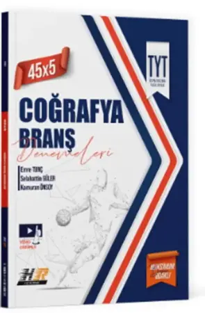 Hız ve Renk Yayınları TYT Coğrafya 45 x 5 Branş Denemeleri (2025-2026)