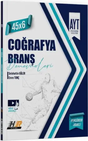 Hız ve Renk Yayınları AYT Coğrafya 45 x 6 Denemeleri (2025-2026)