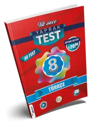 İlk Önce Yayıncılık 8. Sınıf Türkçe Yaprak Test (2024-2025)
