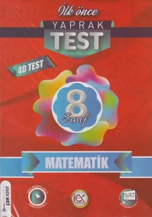 İlk Önce Yayıncılık 8. Sınıf Matematik Yaprak Test (2024-2025)