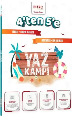 İNTRO Yayınları 4. Sınıftan 5. Sınıfa Tüm Dersler Yaz Kampı (2026)