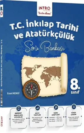 İntro Yayınları 8. Sınıf LGS T.C. İnkılap Tarihi ve Atatürkçülük Soru Bankası (2026-2027)