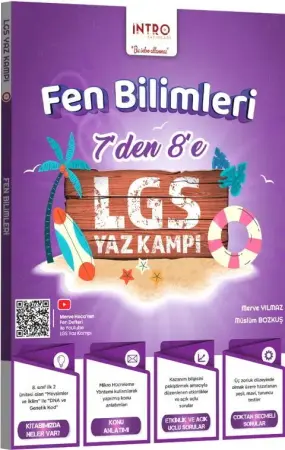 İntro Yayınları 7. Sınıftan 8. Sınıfa Geçenler İçin LGS Fen Bilimleri Yaz Kampı (2026-2027)