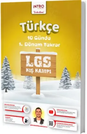 İntro Yayınları 8. Sınıf LGS Türkçe 10 Günde 1. Dönem Tekrar Kış Kampı (2025-2026)