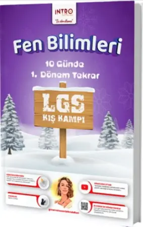 İNTRO Yayınları 8. Sınıf LGS Fen Bilimleri 10 Günde 1. Dönem Tekrar Kış Kampı (2025-2026)