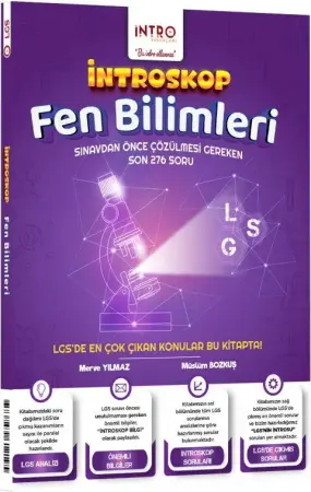 İntro Yayınları 8. Sınıf LGS Fen Bilimleri İntroskop Soru Bankası (2026)