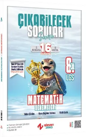 İşleyen Zeka Yayınları 8. Sınıf LGS Matematik Çıkabilecek Sorular Denemeleri (2025-2026)