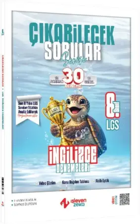 İşleyen Zeka Yayınları 8. Sınıf LGS İngilizce Çıkabilecek Sorular Denemeleri (2026)