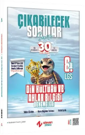 İşleyen Zeka Yayınları 8. Sınıf LGS Din Kültürü ve Ahlak Bilgisi Çıkabilecek Sorular Denemeleri (2026)