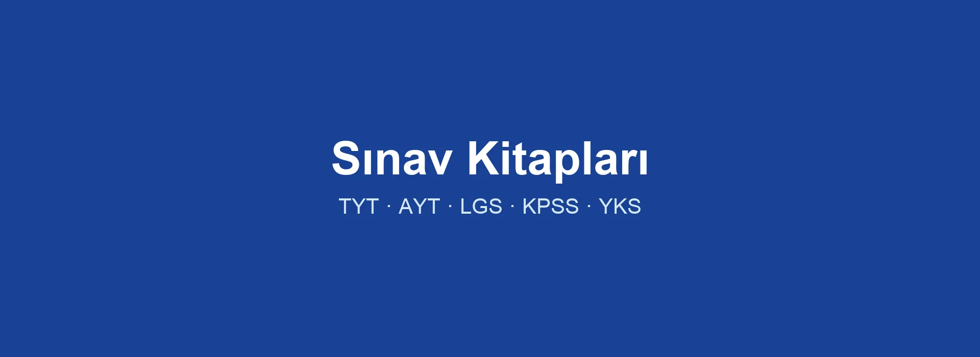 Sınav Kitapları